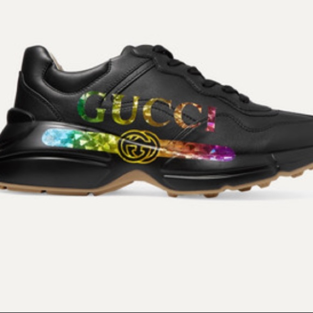 Gucci Black Multicolor Sneakers